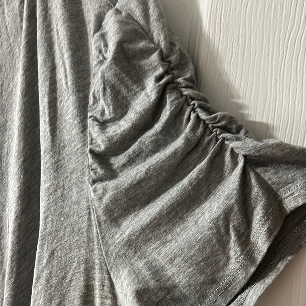 Gray Open Front Cardigan - Picture 2 of 4